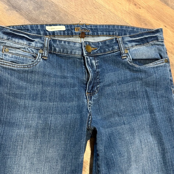 Kut from the Kloth Blue Straight Leg Katy boyfriend jeans size 12 - Picture 3 of 5